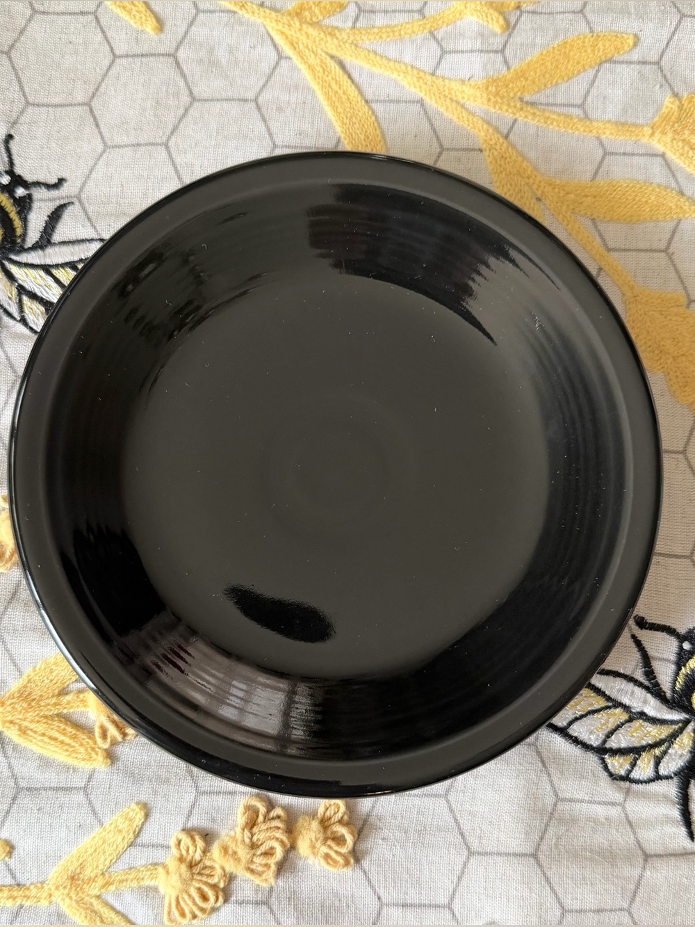 Fiesta Fiestaware Black 7 1/2” Dessert Plate - Excellent Condition